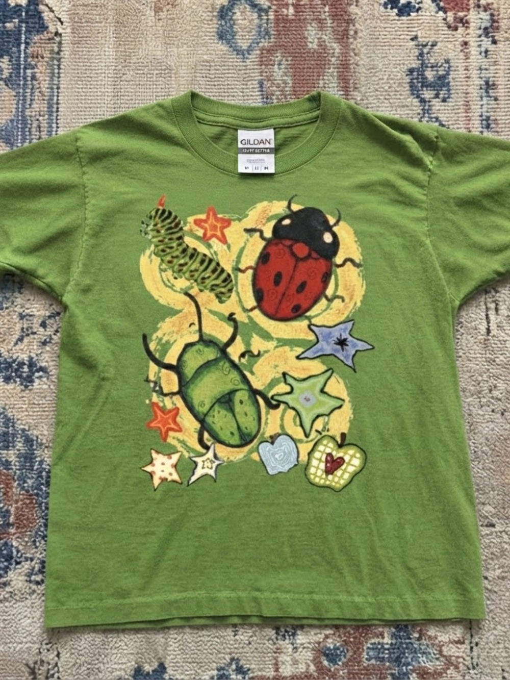 Gildan Kiwi Beetle & Ladybug and Caterpillar Graphic Tee